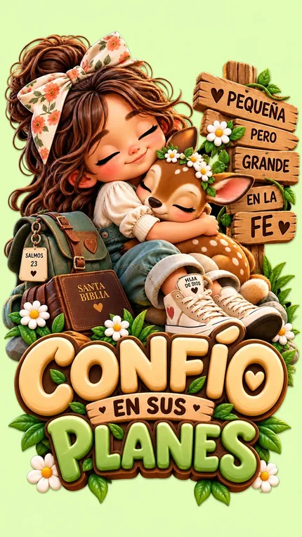 Arte original Confío en sus planes